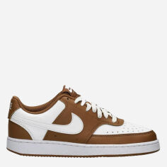 Акція на Жіночі кеди низькі Nike Court Vision Alta Ltr DH3158-200 39 (8US) 25 см Коричневий/Білий від Rozetka