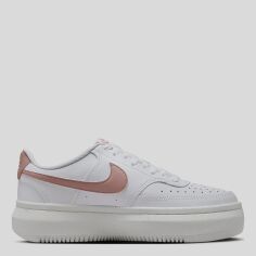 Акція на Жіночі кеди низькі Nike Court Vision Alta DZ5394-102 39 (8US) 25 см Білі/Рожеві від Rozetka