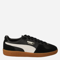 Акція на Жіночі кеди низькі Puma Palermo Lth 39646403 39 (6UK) 25 см Puma Black-Feather Gray-Gum від Rozetka