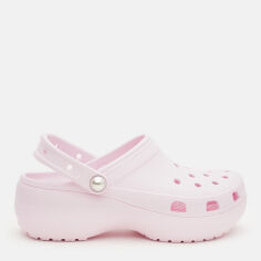 Акція на Жіночі крокси Crocs Classic Platform Pearl Clog PkM 211231-6ZW 42-43 (W11) 27 см Pink Milk від Rozetka
