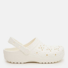 Акція на Жіночі крокси Crocs Classic Floral Cut Out Clog Chk 210927-0WV 38-39 (M6/W8) 24 см Chalk від Rozetka