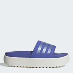 Акція на Жіночі шльопанці для пляжу Adidas Adilette platform IF6922 39 (6UK/7US) 26 см Сині від Rozetka