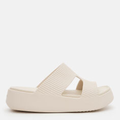 Акція на Жіночі шльопанці для пляжу Crocs Getaway Groove Platform HStrap Sdt 210701-0LH 37-38 (W7) 23 см Sandstone від Rozetka