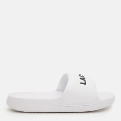 Акція на Жіночі шльопанці для пляжу Lacoste Serve Slide 749CFA0023-147 37 (T4) 23.8 см Wht/Blk від Rozetka