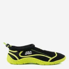 Акція на Жіночі аквашузи Aqua Speed Aqua Shoe Model 704-18 39 24.2 см Чорні/Жовті від Rozetka