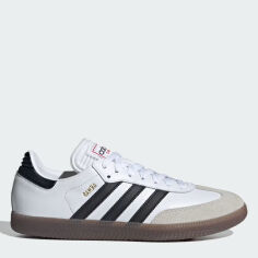 Акція на Чоловічі кеди низькі Adidas Samba IH6001 44.5 (10UK) 28.5 см Ftwwht/Cblack/Vivred від Rozetka