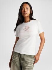 Акція на Футболка бавовняна жіноча Converse Star Chevron Infill Tee 10027386-103 M Vintage White від Rozetka