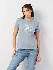 Акція на Футболка бавовняна жіноча Converse Chuck Patch Overlay Tee Wet Stone 10028412-478 S Wet Stone від Rozetka