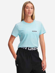 Акція на Футболка жіноча Under Armour Ua Rival Outline Ss 1389719-494 XL Синя від Rozetka