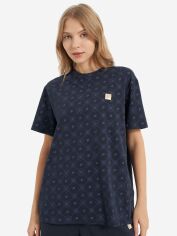 Акція на Футболка бавовняна оверсайз довга жіноча Fila 134648FLA-M1 42-44 Синя від Rozetka