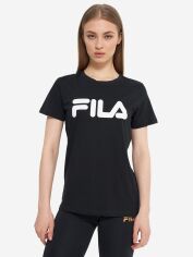 Акція на Футболка бавовняна жіноча Fila 120169FLA-99 44 Чорна від Rozetka