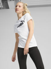 Акція на Футболка бавовняна жіноча Puma Ess No. 1 Logo Tee 68237002 XS White від Rozetka