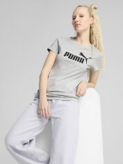 Акція на Футболка бавовняна жіноча Puma Ess No. 1 Logo Tee 68237004 M Light Gray Heather від Rozetka