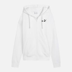 Акція на Толстовка на блискавці з капюшоном жіноча Puma Ess Small No. 1 Logo Comfort Full-Zip Hoodie Tr 68241002 XS White від Rozetka