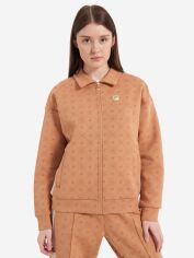 Акція на Толстовка на блискавці без капюшона жіноча Fila 133216FLA-C1 50-52 Бежева від Rozetka