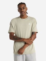 Акція на Футболка бавовняна довга чоловіча New Balance Sport Essentials Cotton MT41509OVN XL Оливкова від Rozetka