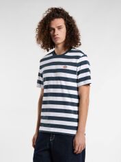 Акція на Футболка бавовняна довга чоловіча Dickies DK0A4Y8YAF01 XL Біла з синім від Rozetka