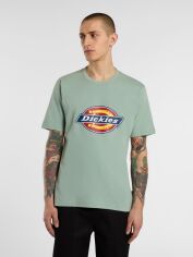 Акція на Футболка бавовняна довга чоловіча Dickies DK0A4XC9K361 M Світло-зелена від Rozetka