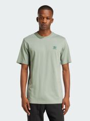 Акція на Футболка бавовняна довга чоловіча Adidas Originals Trefoil Ess Tee JC9993 L Silgrn від Rozetka
