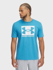 Акція на Футболка довга чоловіча Under Armour Ua Abc Camo Boxed Logo Ss 1361673-452 S Блакитна від Rozetka