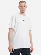 Акція на Футболка бавовняна довга чоловіча FILA 134462-00 52-54 Біла від Rozetka