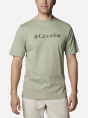 Акція на Футболка бавовняна довга чоловіча Columbia CSC Basic Logo™ 1680051-354 S Оливкова від Rozetka
