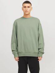 Акція на Світшот чоловічий Jack & Jones 12257853 M Зелений від Rozetka
