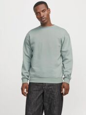 Акція на Світшот чоловічий Jack & Jones 12249341 XL Зелений від Rozetka