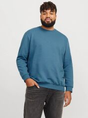Акція на Світшот чоловічий Jack & Jones 12250594 4XL Блакитний від Rozetka