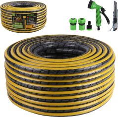 Акція на Шланг армований Alloid Pro 4-х шаровий "Amber Hornett" 3/4" 50 м + подарунок (WH-63324) від Rozetka