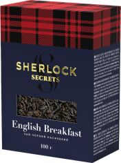 Акція на Чай чорний Sherlock Secrets English Breakfast Листовий 100 г від Rozetka