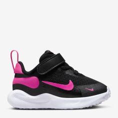 Акція на Дитячі кросівки для дівчинки Nike Revolution 7 (Tdv) FB7691-002 22 (6C) Чорні від Rozetka