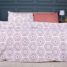 Акція на Комплект постільної білизни MirSon полуторний 143x210 см 17-0739 Amber Geometrics Ranforce Elite від Rozetka