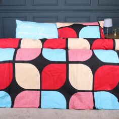 Акція на Комплект постільної білизни MirSon євро 200x220 см 17-0747 Turquoise Details Ranforce Elite від Rozetka