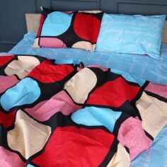 Акція на Комплект постільної білизни MirSon King Size 220x240 см 17-0747 Turquoise Details бязь від Rozetka