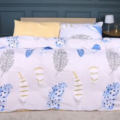 Акція на Комплект постільної білизни MirSon Сімейний 2 x 160x220 см 17-0746 Feather Dots Ranforce Elite від Rozetka
