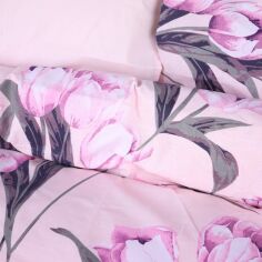 Акція на Підковдра MirSon Ranforce Elite 17-0744 Pink Tulips 143х210 см від Rozetka