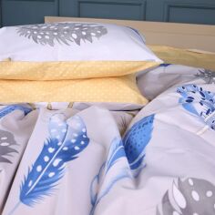 Акція на Наволочка MirSon Ranforce Elite 17-0746 Feather Dots 60х60 см від Rozetka