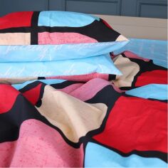 Акція на Наволочка MirSon Бязь 17-0747 Turquoise Details 40х60 см від Rozetka