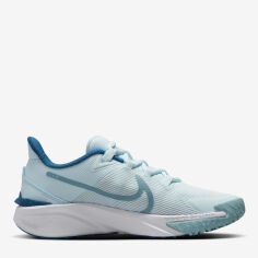 Акція на Підліткові кросівки для хлопчика Nike Star Runner 4 Nn (Gs) DX7615-404 37.5 (5Y) Блакитні від Rozetka