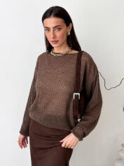 Акція на Джемпер жіночий ARTKNIT Soft S/M Коричневий від Rozetka