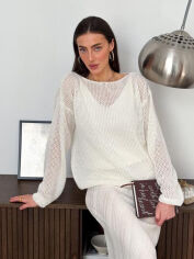 Акція на Джемпер жіночий ARTKNIT Soft L/XL Молочний від Rozetka