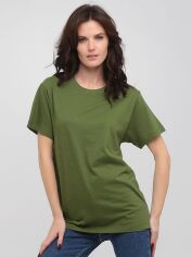 Акція на Футболка бавовняна довга жіноча Stedman Classic-T Unisex ST2000W-HGR 2XL Оливкова від Rozetka