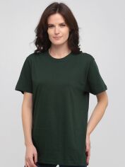 Акція на Футболка бавовняна довга жіноча Stedman Classic-T Unisex ST2000W-BOG XL Темно-зелена від Rozetka