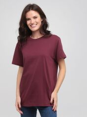 Акція на Футболка бавовняна довга жіноча Stedman Classic-T Unisex ST2000W-BGR 2XL Бордова від Rozetka