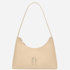 Акція на Сумка багет жіноча шкіряна Furla WB00863AX07330378S1007 Пшенична від Rozetka