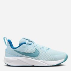 Акція на Дитячі кросівки для хлопчика Nike Star Runner 4 Nn (Ps) DX7614-404 29.5 (12C) Блакитні від Rozetka