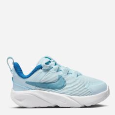 Акція на Дитячі кросівки для хлопчика Nike Star Runner 4 Nn (Td) DX7616-404 25 (8C) Блакитні від Rozetka