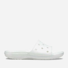 Акція на Жіночі шльопанці для пляжу Crocs Jibbitz Classic Festival Slide Blk 206615-100 39-40 (M7-W9) 25 см Білі від Rozetka