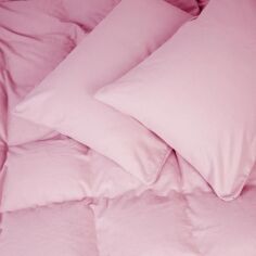 Акція на Комплект постільної білизни MirSon Сімейний 2x143x210 см 008 Pink Фланель від Rozetka